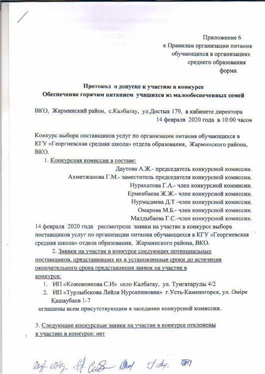 Протокол о допуске